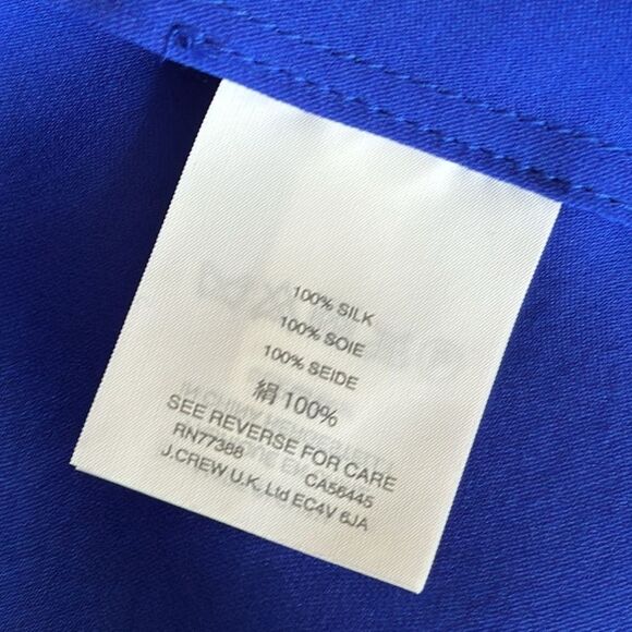 J. Crew Silk Blouse Off Shoulder Sz 12 NWT - Picture 8 of 14